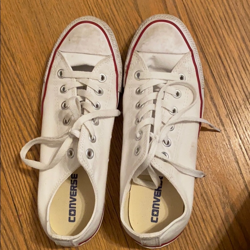 White low top converse